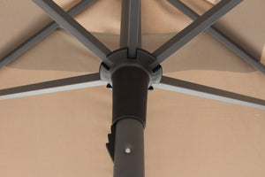 Ombrellone da Giardino 3x2 m Palo Ø35 mm in Alluminio Maffei Kronos Tortora