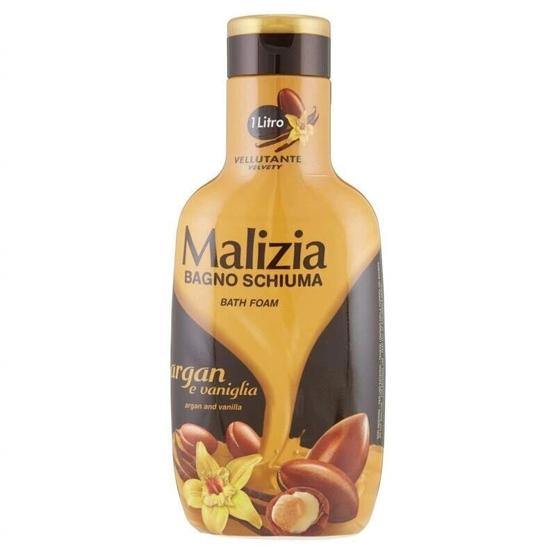 SET 3 PZ MALIZIA BAGNO SCHIUMA 1LT ARGAN E VANIGLIA