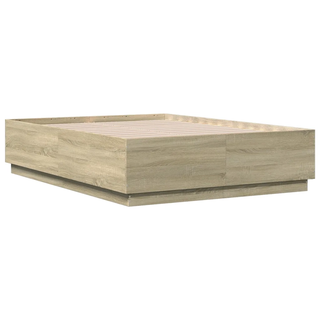 Giroletto Luci LED Rovere Sonoma 140x190 cm Legno Multistrato 3209641