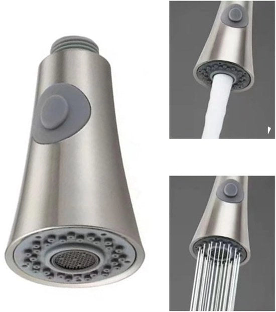Componente di ricambio per sprogetto di rubinetto cucina, sprogetto cucina per rubinetto estensibile, rubinetti cucina, sprogetto estensibile, per bagno (borchiate)