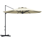Ombrellone da Giardino Regolabile ¨C zephmum ¨C Crema ?294x242 cm