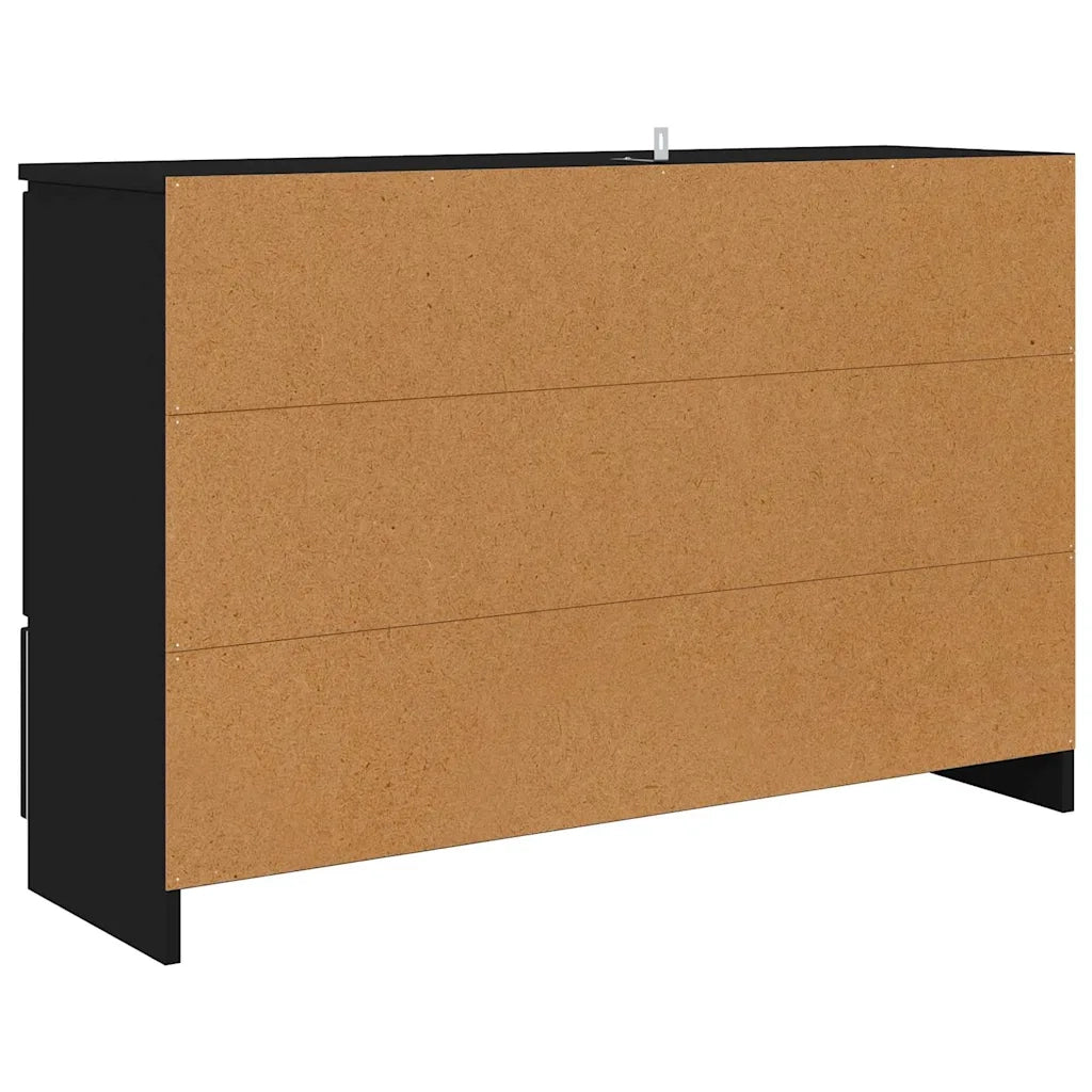 Credenza con Cassetto-Buffet-Armadio da cucina Nero 100 x 30 x 65,6 Legno multistrato