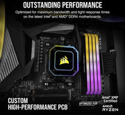 Memoria RAM desktop 8 GB DDR4 3600 MHz C18 - illuminazione RGB dinamica - compatibile con Intel e AMD serie 300-500 - nero