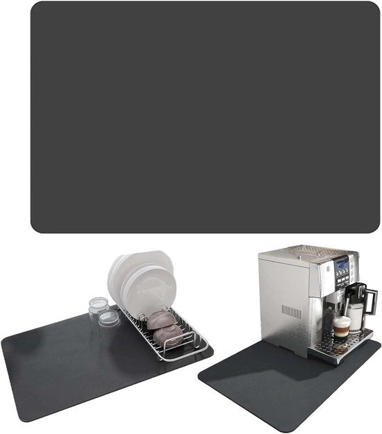 Mat di Asciugatura per Lavastoviglie, 60 x 50 cm, Assorbe l'Acqua, Antiscivolo, Asciugamano per Cucina e Mobili da Cucina