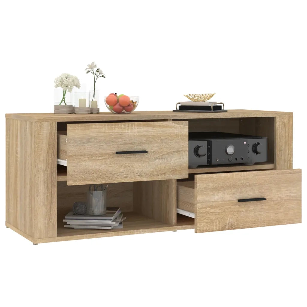 Mobile per TV Rovere Sonoma 100x35x40 cm Legno Multistrato 823102