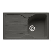 Lavello incasso 1 vasca con gocciolatoio reversibile in fragranite grafite Franke CUG 611