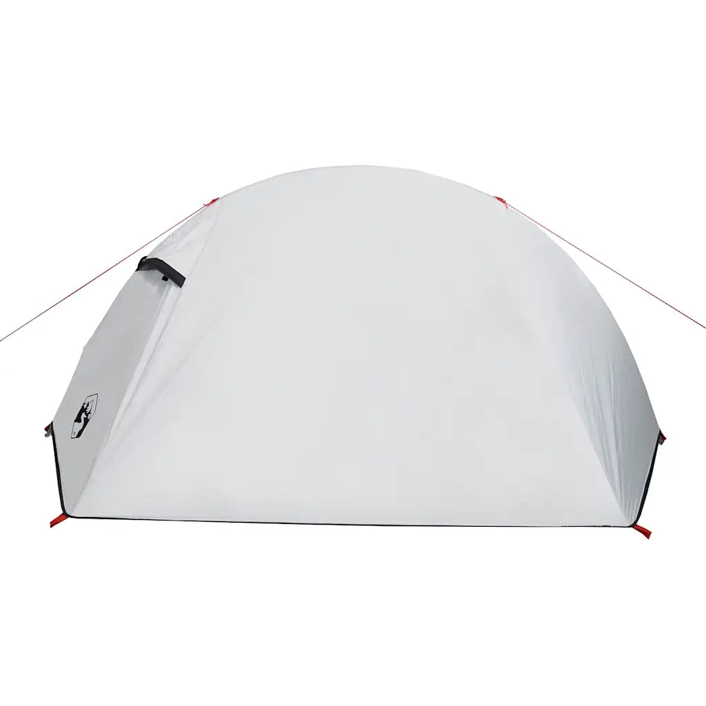 Tenda Campeggio a Cupola 2 Persone Bianca Tessuto Impermeabile 94322
