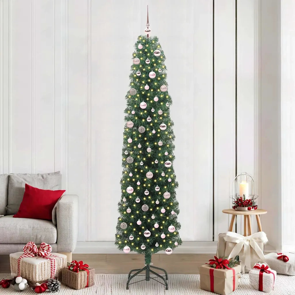 Albero di Natale artificiale con 300 LED Verde 240 cm 3394971