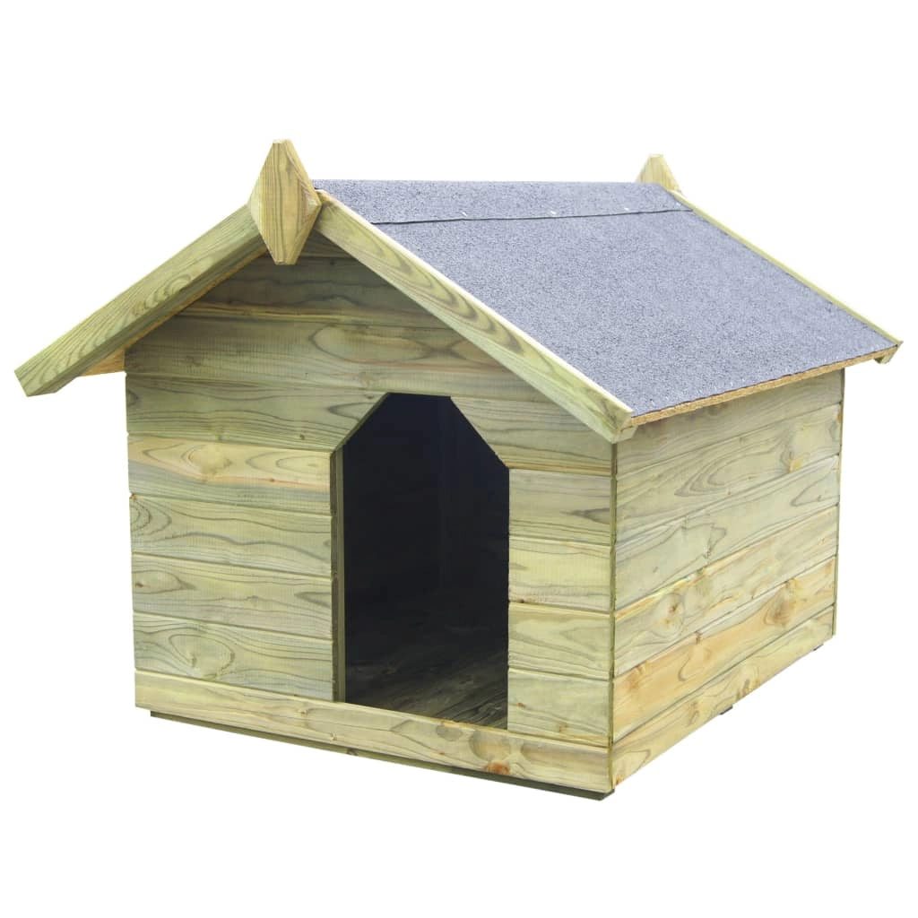 Cuccia da giardino con tetto apribile 85 x 103 x 77 cm in legno di pino impregnato 02_0001530