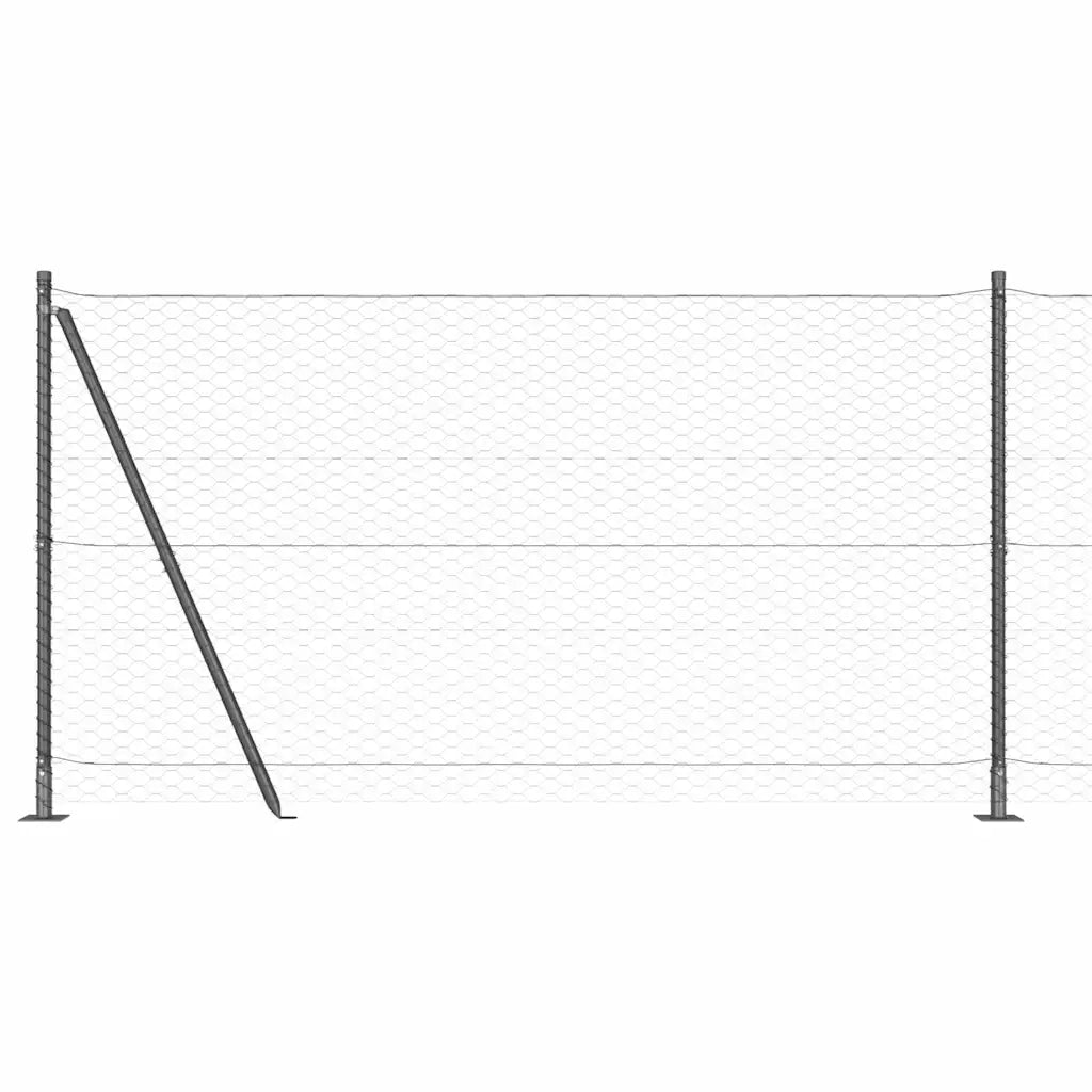 Palo della recinzione Grigio 50 x 1,2 m (rete da 36 mm)