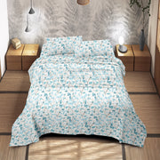 Completo Letto Matrimoniale No Stiro Set Lenzuola In Morbida Microfibra Anallergica Lenzuolo Sotto Con Angoli Elastici Fino 30 Cm, Lenzuolo Teso Sopra 2 Federe Prodotto Italiano  Glimmer