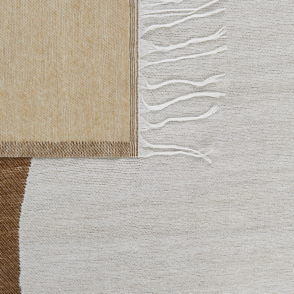 Coperta in acrilico marrone 130 x 170 cm copriletto in poliestere motivo cavallo con frange soggiorno camera da letto