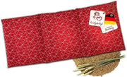 Cuscino termoregolabile con imbottitura di avena per collo, schiena e spalle - Cotone rosso