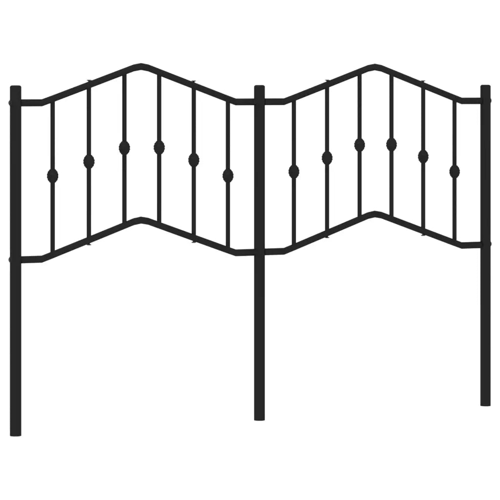 Testiera in Metallo Nero 150 cm