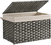 Seta di Rattan - Seta di Rattan con Coperchio - Seta Intrecciata - Grigio