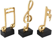 Decorazione musicale in tre pezzi - Dimensioni 4,5 x 6,5 x 15,5 cm