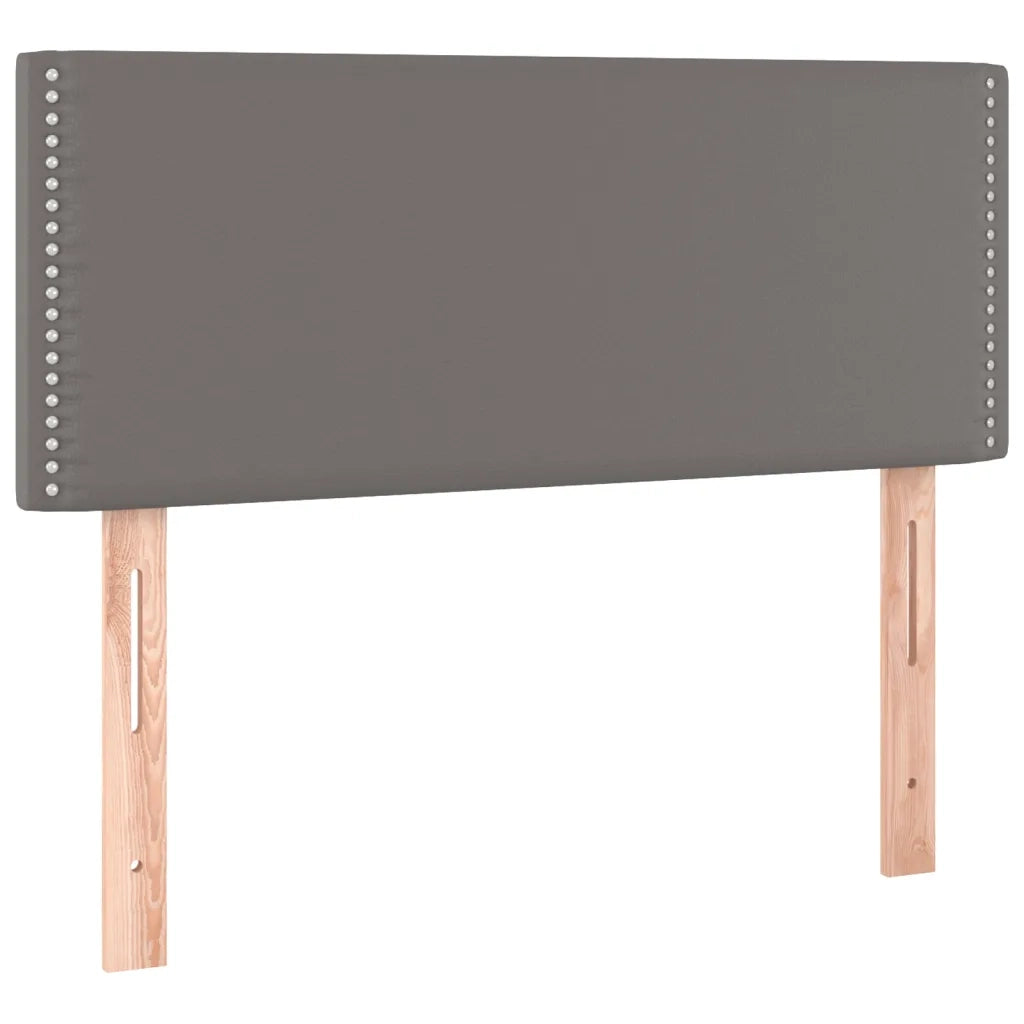 Giroletto a Molle con Materasso Grgio 80x200 cm in Similpelle