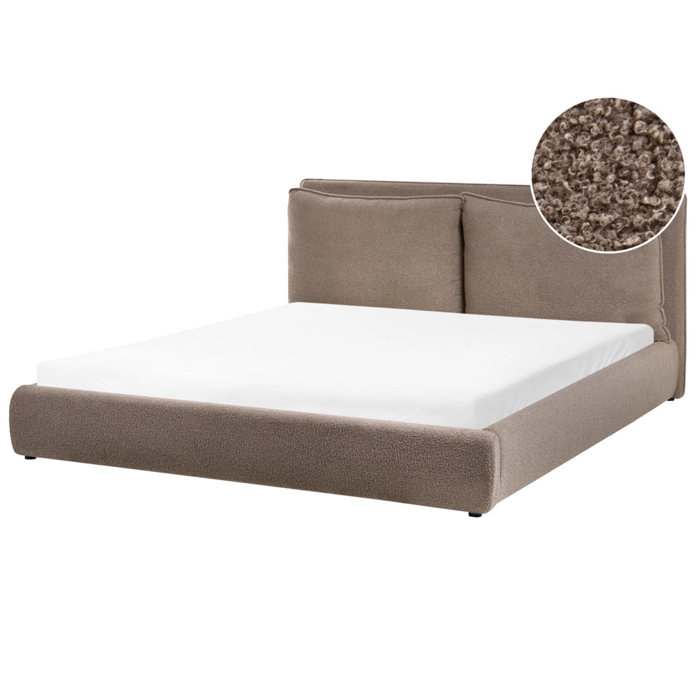 Letto matrimoniale grigio scuro con testiera imbottita 180 x 200 cm camera da letto moderna