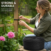 Black Working Rope, 12 Mm, 50 M, Polypropylene