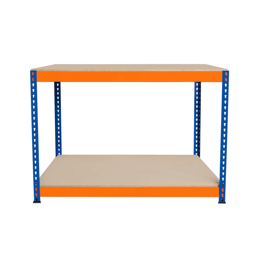 Banco da Lavoro a 2 Ripiani S-Rax - Postazione di lavoro 300kg - 120x60x90cm