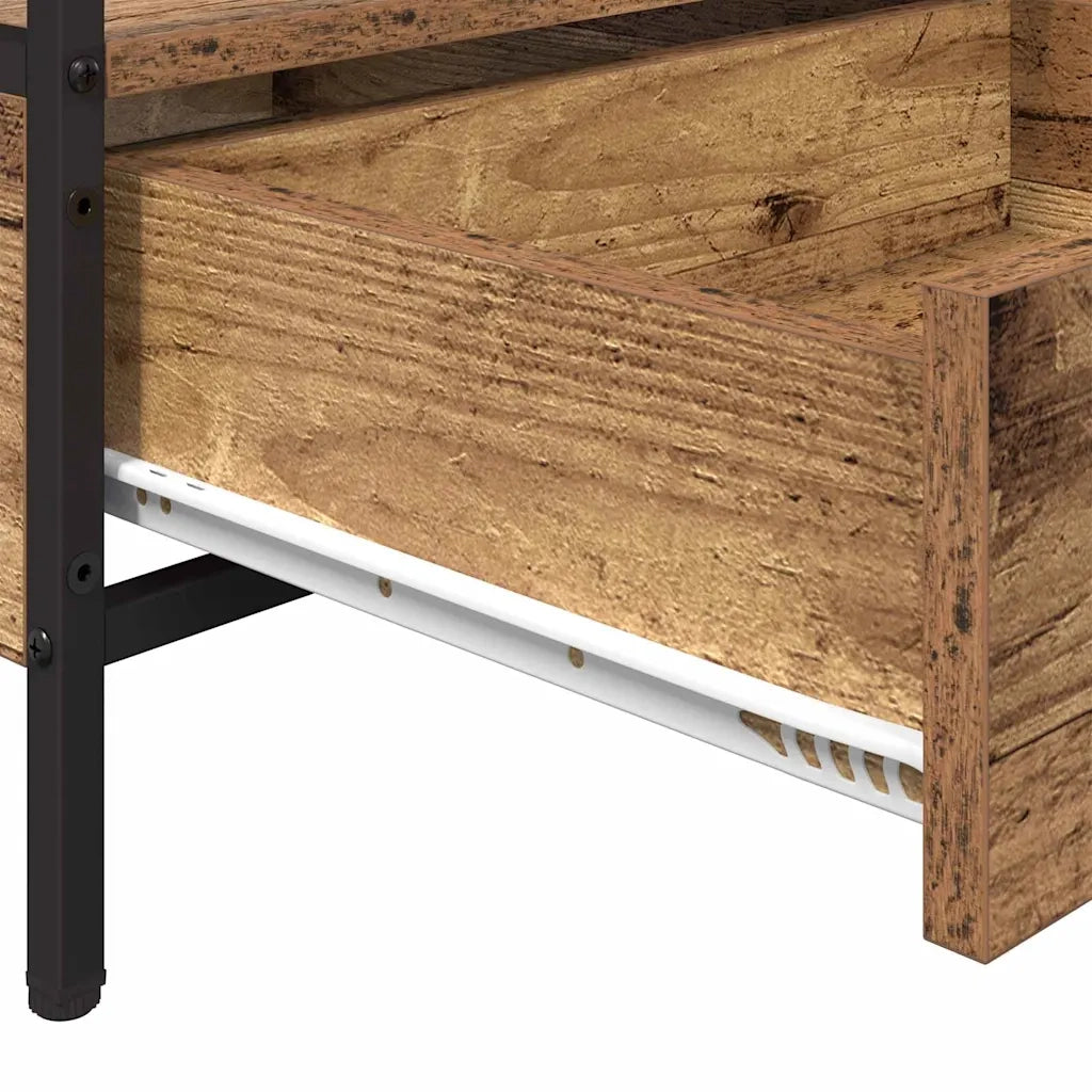 Tavolino da salotto with Drawer Legno vecchio 100 x 51 x 45 cm 874094