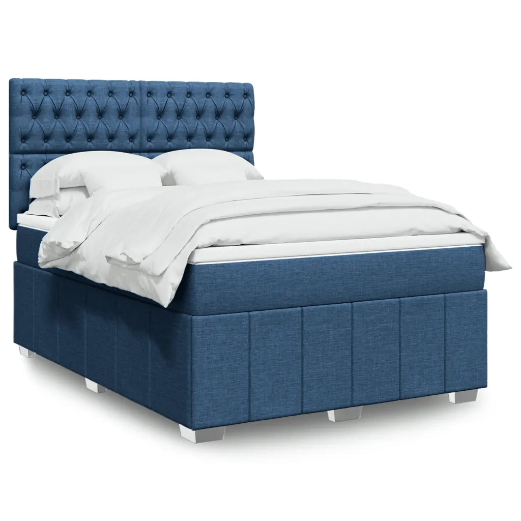 Giroletto a Molle con Materasso Blu 140x200 cm in Tessuto 3291704