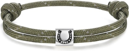 Anello per nave - argento sterling 925 - bracciale di fortuna per uomini, donne e bambini