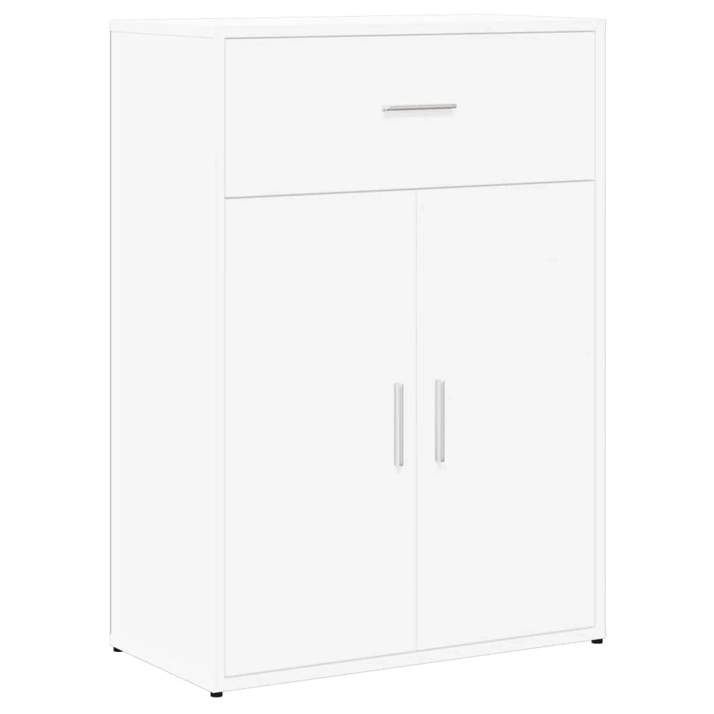 Buffet credenza cassettiera mobiletto mobile contenitore organizer per cucina soggiorno salotto 60 x 30 x 84 cm legno ingegnerizzato bianco 02_0030339