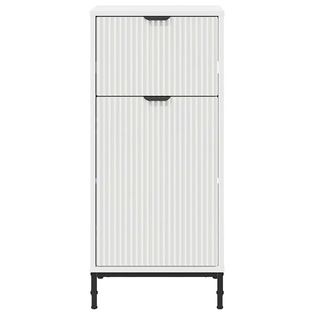 Mobile da Bagno con cassetto Bianco Lucido 39,5 x 36 x 88 cm 883398