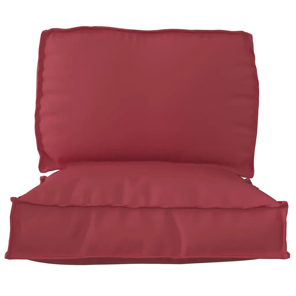 Set di Cuscini per Pallet 2 pcs Rosso Vino Tessuto Oxford 3329065