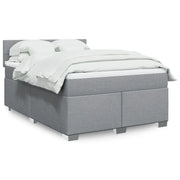Giroletto a Molle con Materasso Grigio Chiaro 140x190cm Tessuto 3285883
