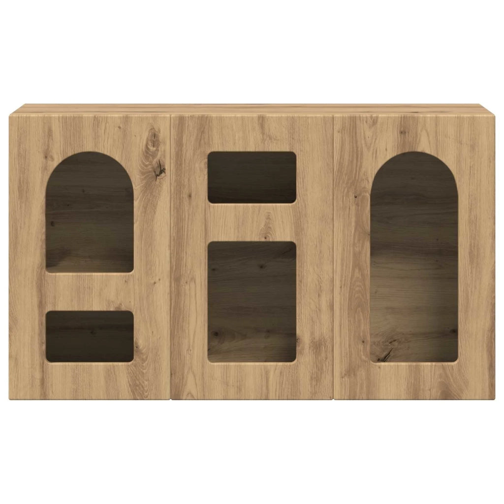 Credenza-Buffet-Armadio da cucina Rovere artigianale 100 x 35 x 59 cm Legno multistrato