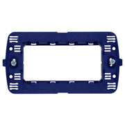 Supporto 504 4Mod +Viti Style Blu SD88004 Compatibile con BTicino Living