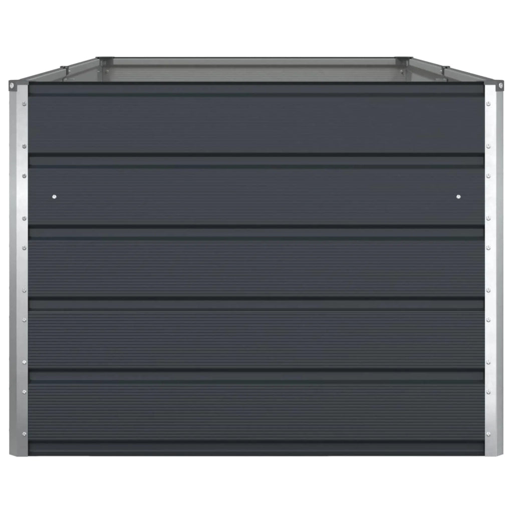 Fioriera Antracite 195 x 100 x 75 cm Acciaio zincato 42018220