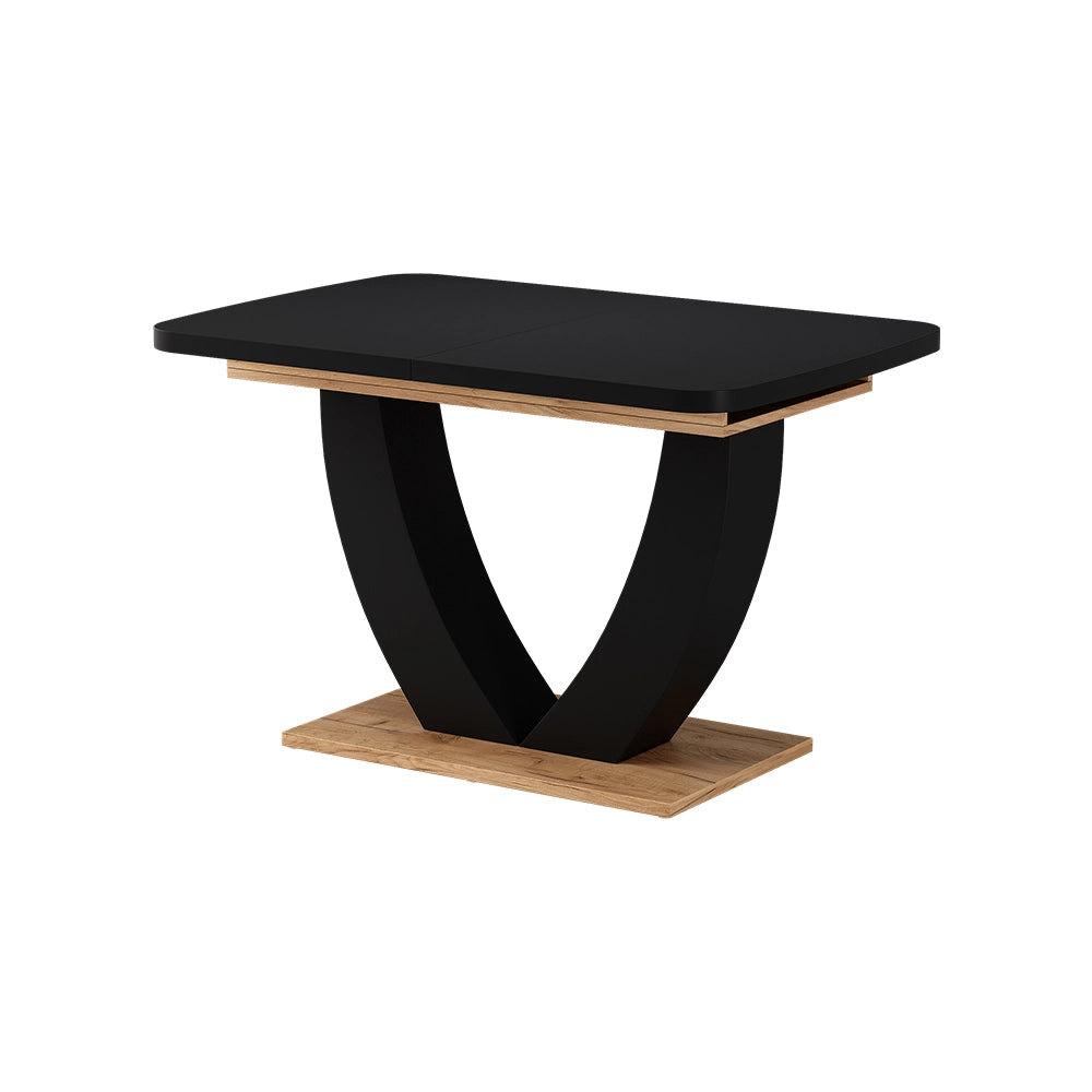 Vicco tavolo da pranzo allungabile Rovere nero/oro 120 x 80 cm Estensibile
