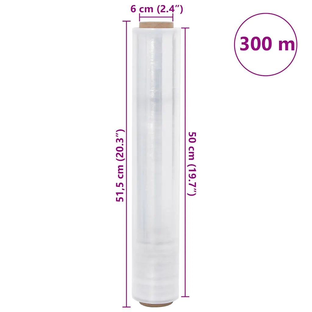 Film Estensibile 6 pz Trasparente 30 μm 50 cm x 300 m 4104863