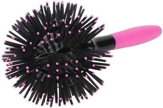 Spazzola per capelli 360 gradi progettata a sfera - Spazzola per capelli portatile - Spazzola per capelli anticalcare - Adatta per capelli bagnati/asciutti - Protezione contro alte temperature