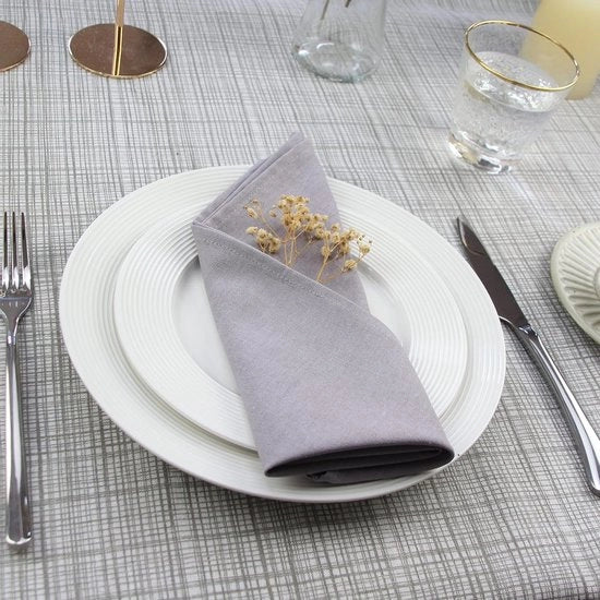 Set di tovaglioli in tessuto per il pranzo di Natale