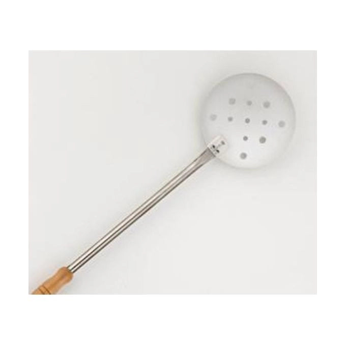 Lilly Codroipo Pala per Pizza Forata Acciaio Inox AISI 304 diametro 18 cm lunghezza 170 cm