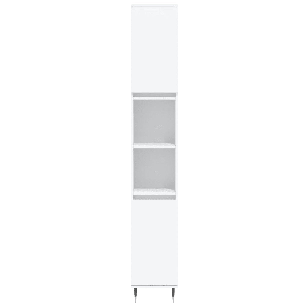 Set Mobili da Bagno 3 pz Bianco in Legno Multistrato 3190213