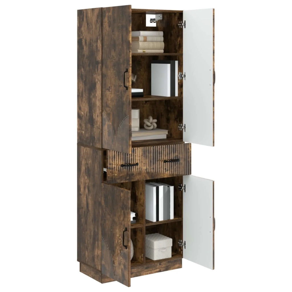 Set di armadi 2 pcs Rovere Fumo Legno ingegnerizzato 3416831