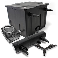 Set per laghetti filtro 12000l chiarificatore UVC 24W pompa NEO8000 70W