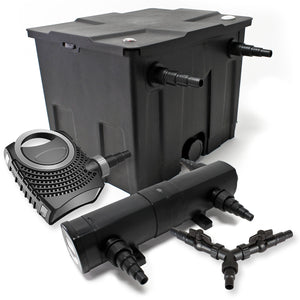 Set per laghetti filtro 12000l chiarificatore UVC 24W pompa NEO8000 70W