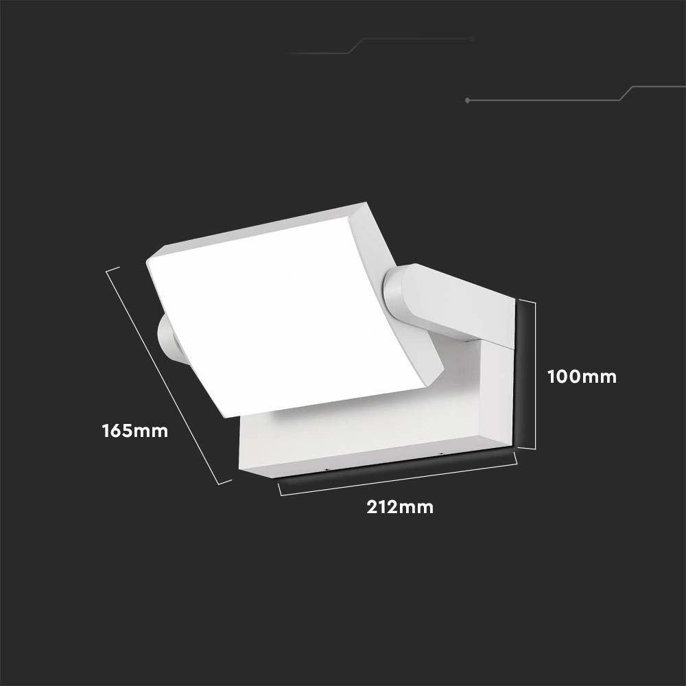 Applique esterna bianca LED 17W 4000K 2520lm IP65 V-TAC