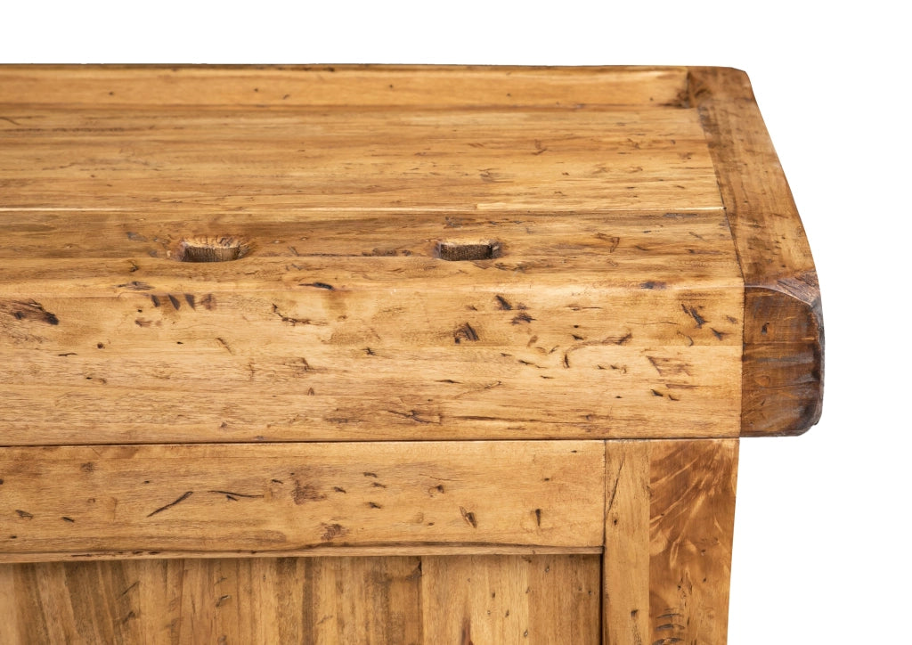 Biscottini Banco da lavoro Country legno massello di tiglio finitura naturale Made in Italy