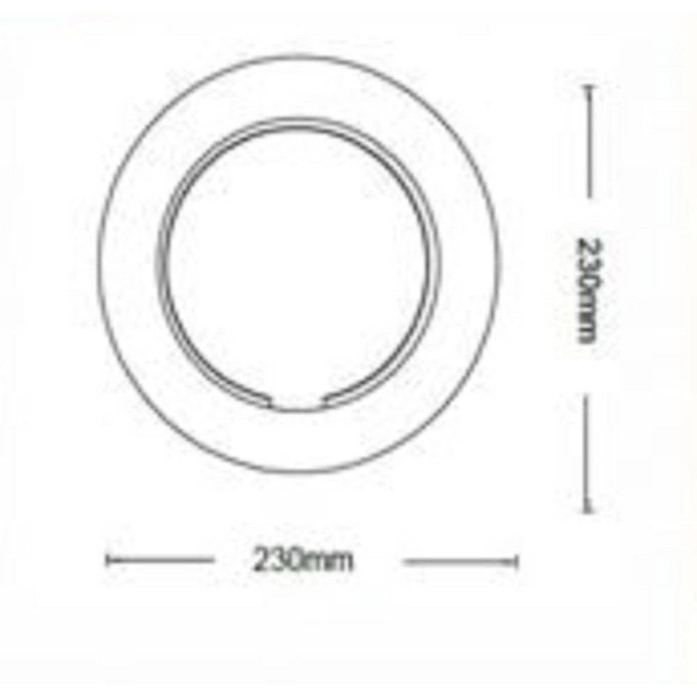 Trade Shop - Applique A Led 15 Watt Da Muro Design Bianco A Tre Tonalita' Di Luce Aq17-3c -