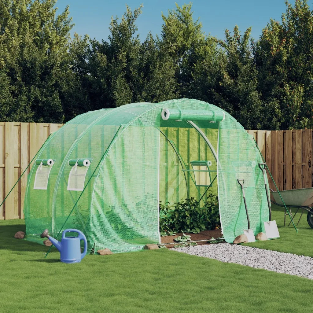 Serra con Telaio in Acciaio Verde 6 m2 3x2x2 m CFW1232171