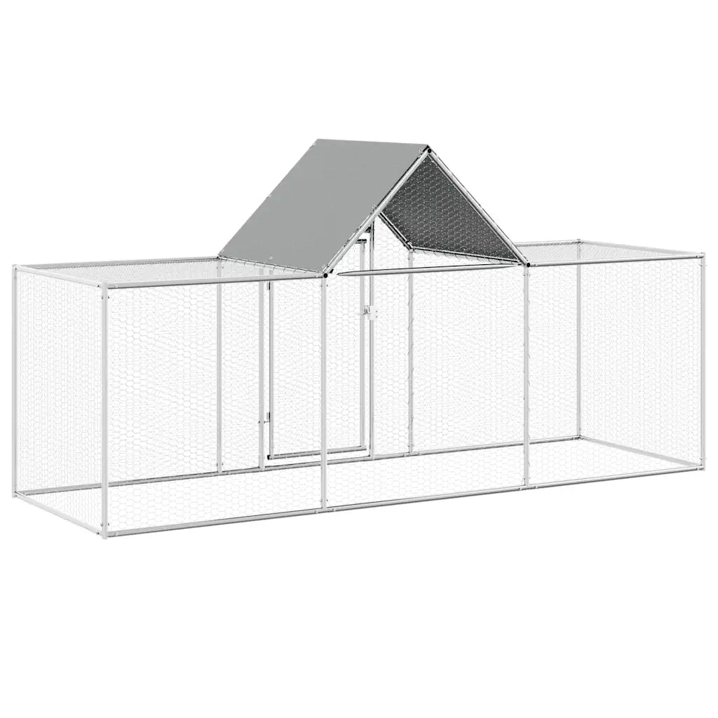 Pollaio 3x1x1,5 m in Acciaio Zincato CFW3230389