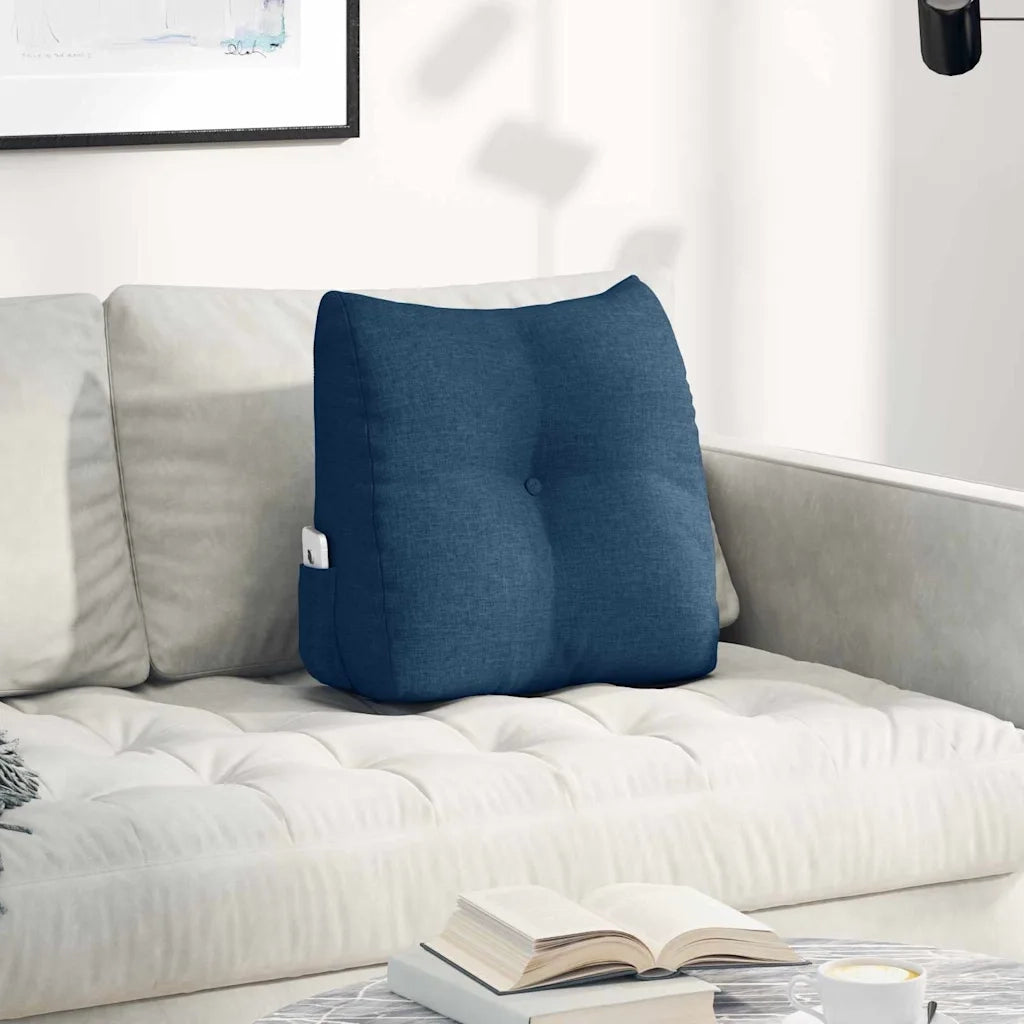 Cuscino per Schiena Blu 45 x 24 x 50 cm Tessuto
