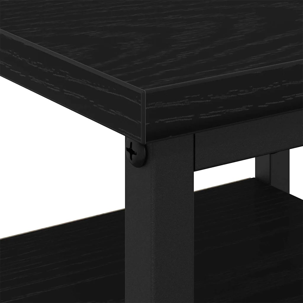 Set di 2 Comodini | Armadio da Notte | Mobiletto da notte con cassetto Rovere Nero 34 x 36 x 50 cm